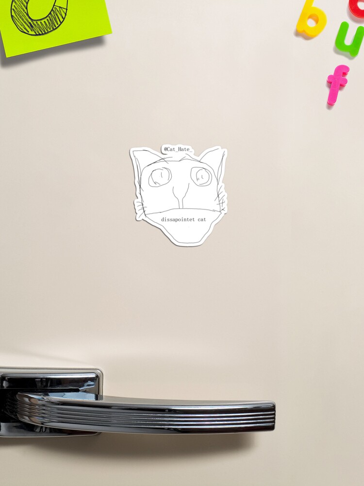 stiker - Redbubble Cat_HAte by print Mo,small,fridge_close,tall_portrait,750x1000.2