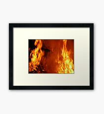 Bush fire Framed Print