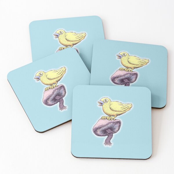 Item preview, Something Real - Bird on mushroom John Earth indie album cover art designed and sold by AbrahamicDesign.