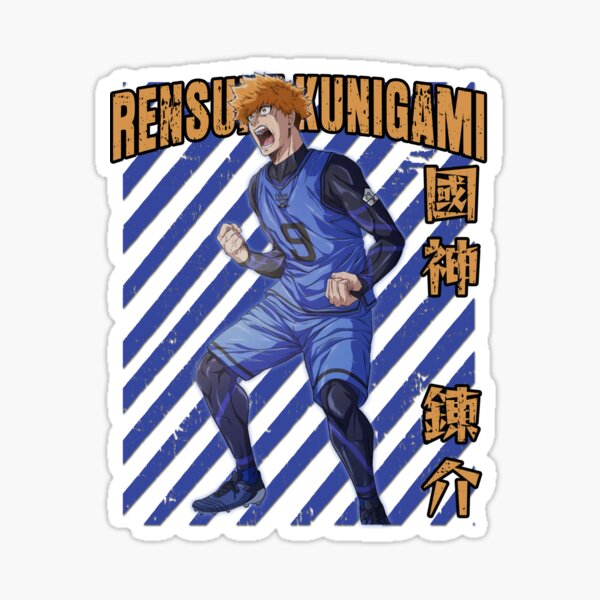 Rensuke Kunigami Blue Lock Anime Sticker For Sale By Hunter Wolfman