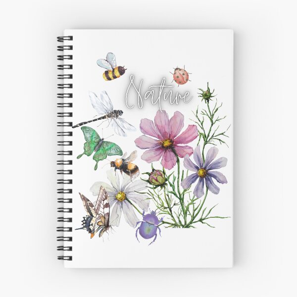 Item preview, Nature Bees & Butterflies Colorful Illustration Design designed and sold by EarthArtDesigns.