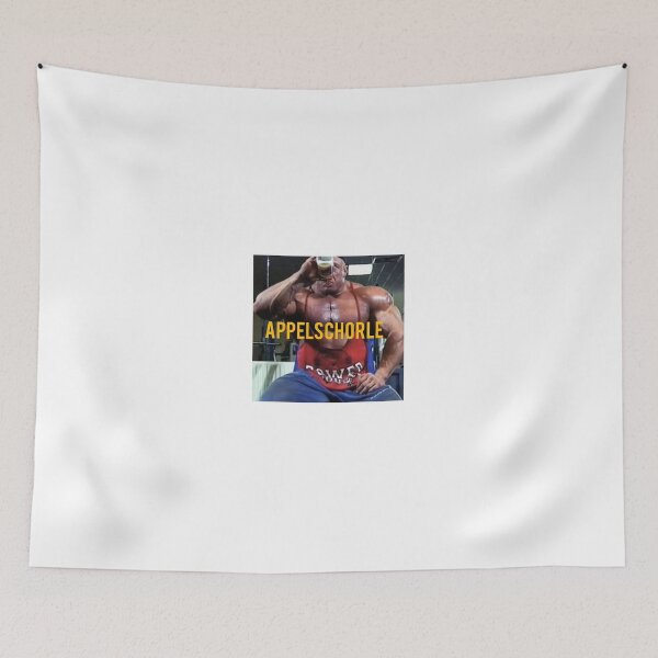 Item preview, Markus Rühl Bodybuilding Appelschorle Abbelschorle Meme Sticker designed and sold by Gymsticker.