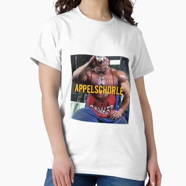 Item preview, Markus Rühl Bodybuilding Appelschorle Abbelschorle Meme Sticker designed and sold by Gymsticker.