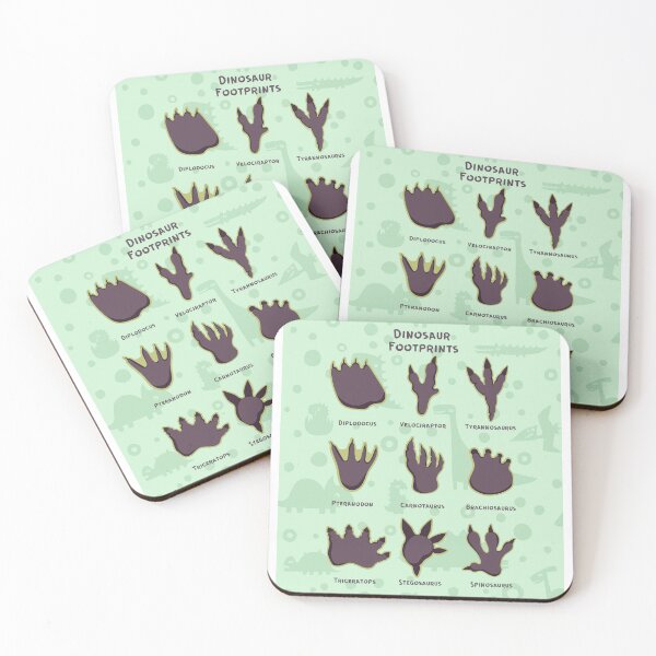 Item preview, Dinosaur footprints educational poster designed and sold by jassnour.
