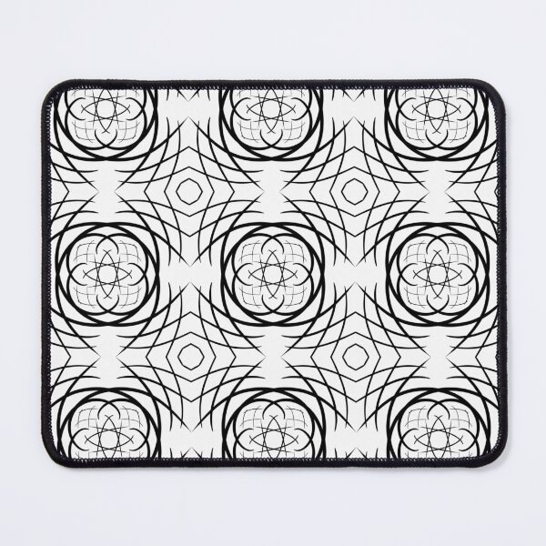 Item preview, Black and White, unique hand drawn geometric repeating pattern - WelshDesigns designed and sold by welshdesigns.