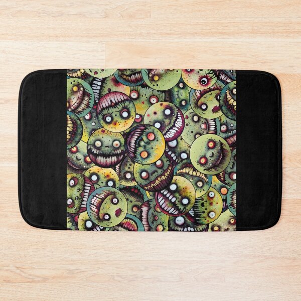 Item preview, Overlapping Creepy Zombie Smiley Faces designed and sold by SmileyDan.