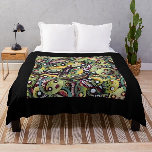 Item preview, Overlapping Creepy Zombie Smiley Faces designed and sold by SmileyDan.