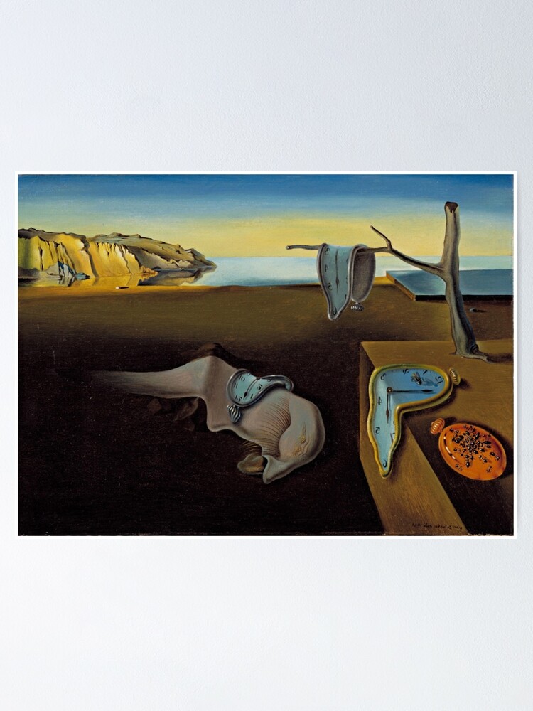 "Salvador Dali Print The Persistence of Memory (Art Poster Fusion