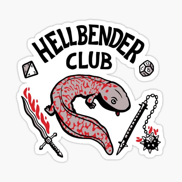 Item preview, Hellbender club amphibian design designed and sold by flotsamm.