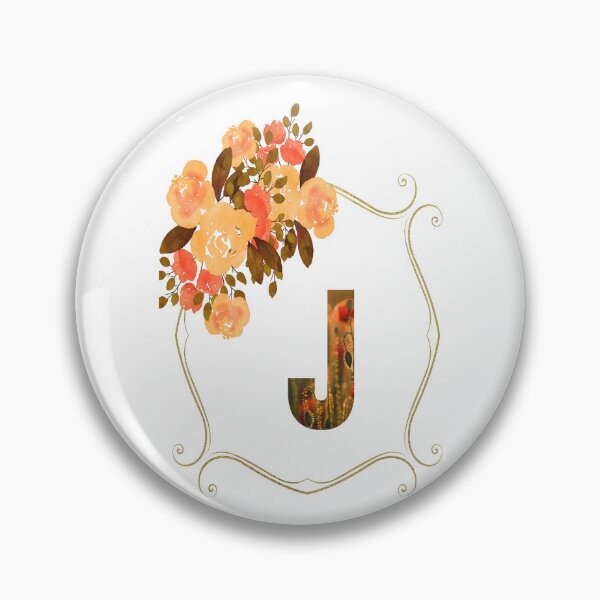 Item preview, Initial J Flowers Design, Monogram with Flowers, Initial Gifts for Her- designed and sold by bartdesigner.