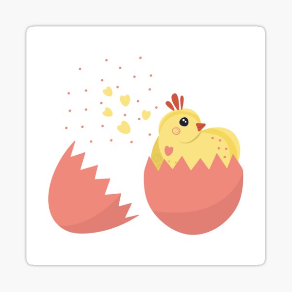 Item preview, Broken easter egg with a chick designed and sold by OM-lova.
