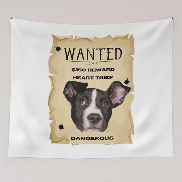 Item preview, Lindo cachorro de pitbull, cartel de búsqueda designed and sold by GarnersDesigns.