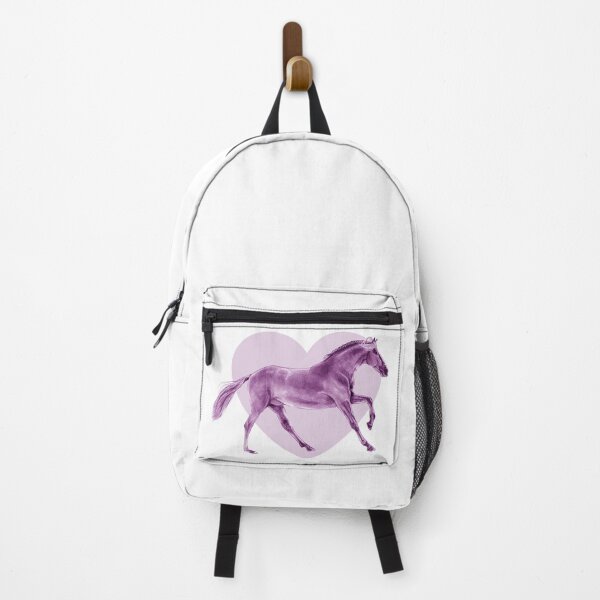 Item preview, Galloping horse 4 - purple colorized version, heart background designed and sold by SylvieG18.