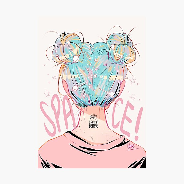 Space Buns ~ Kawaii Fashion Magical Wall Art – Katnipp Studios