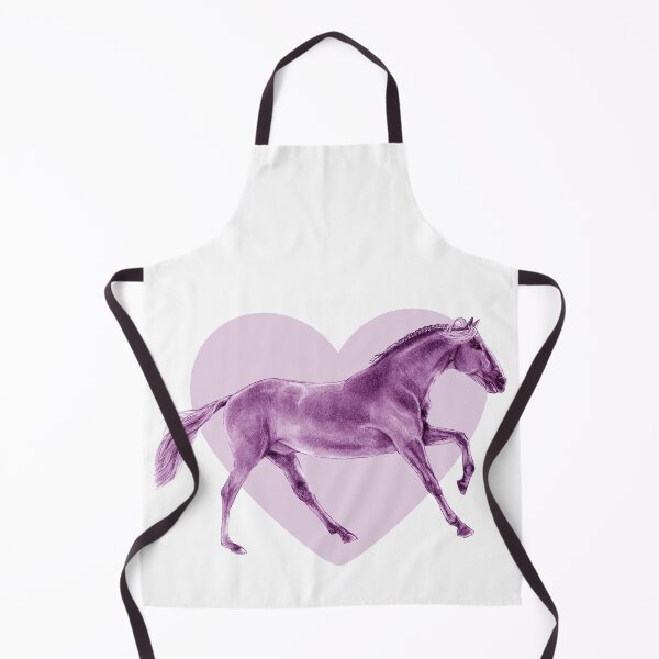 Item preview, Galloping horse 4 - purple colorized version, heart background designed and sold by SylvieG18.