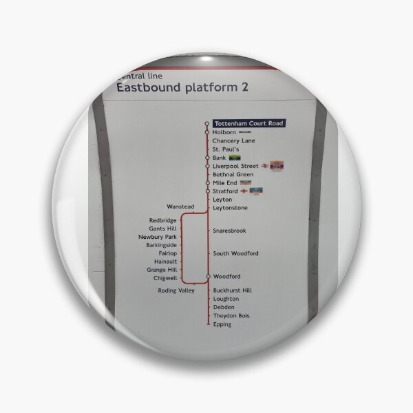 Item preview, Central Line Underground Eastbound London  designed and sold by santoshputhran.