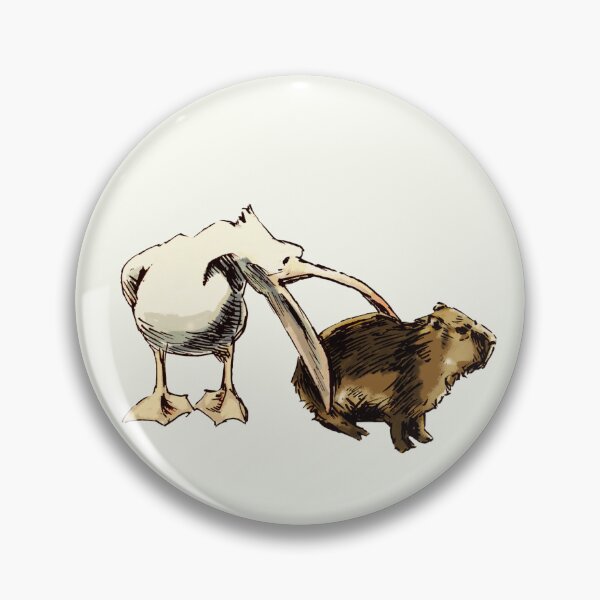 Item preview, A Pelican Attempts to Eat a Baby Capybara designed and sold by Catebooks.