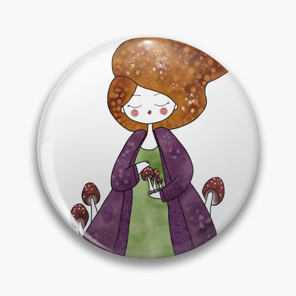 Item preview, The mushroom lady designed and sold by Elviejocafa.