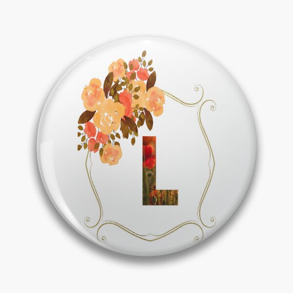 Item preview, Initial L Flowers Design, Monogram with Flowers, Initial Gifts for Her- designed and sold by bartdesigner.
