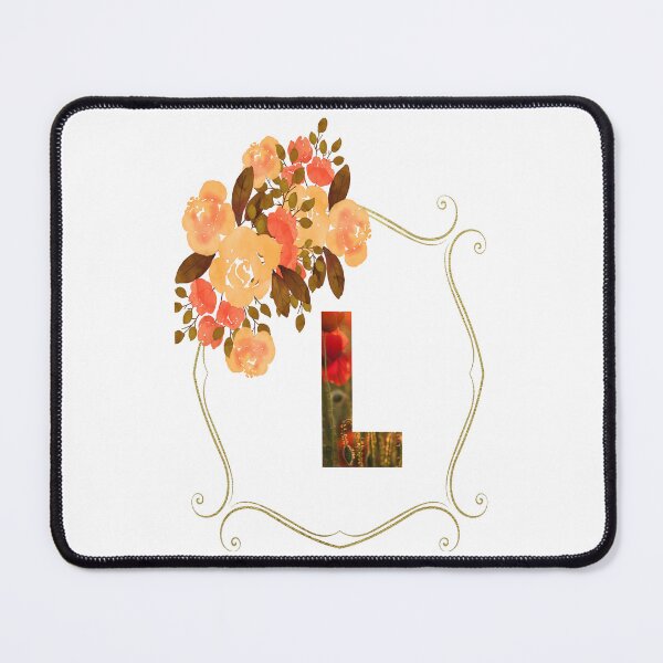 Item preview, Initial L Flowers Design, Monogram with Flowers, Initial Gifts for Her- designed and sold by bartdesigner.