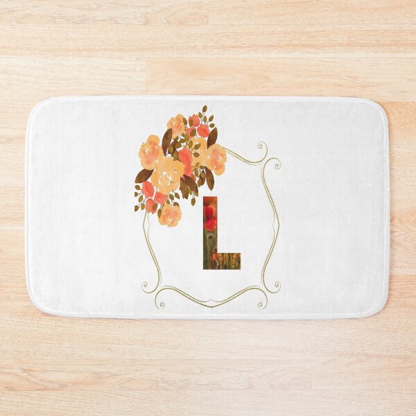 Item preview, Initial L Flowers Design, Monogram with Flowers, Initial Gifts for Her- designed and sold by bartdesigner.