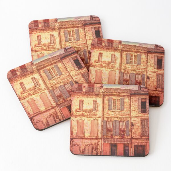 Item preview, The Old Neighborhood, Retro Grunge Apartment Buildings designed and sold by Itaya Art.