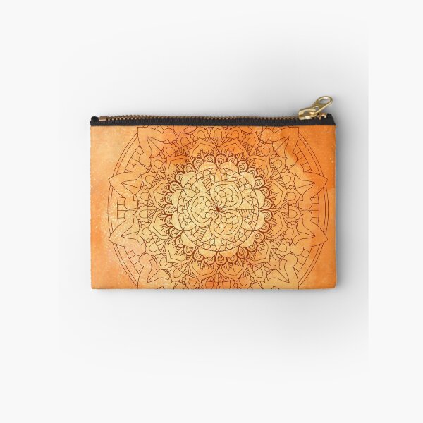 Item preview, Orange Watercolor Mandala Pattern designed and sold by Thubakabra.