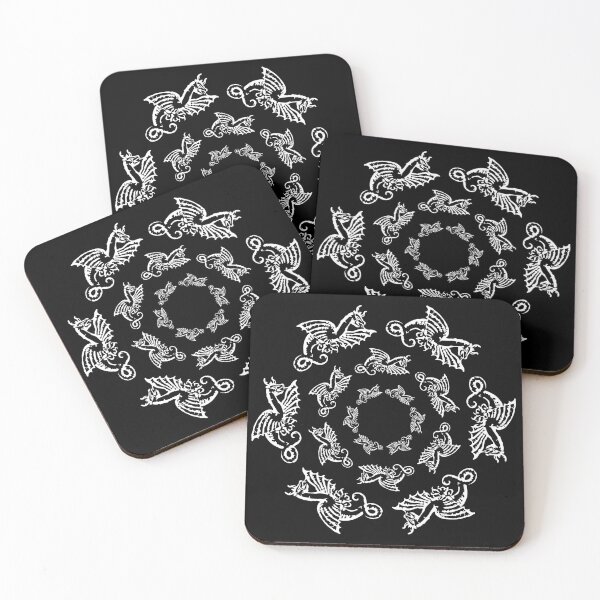Artikelvorschau, DRACHENMUSTER - HEXAGONAL. WEISS. entworfen und verkauft von 5hertz.