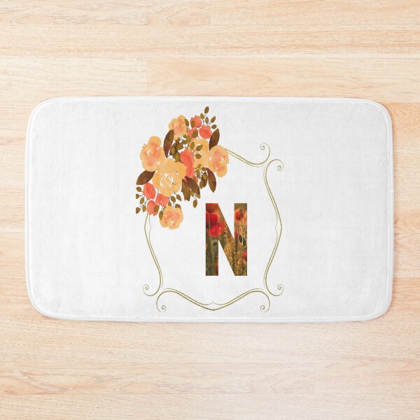 Item preview, Initial N Flowers Design, Monogram with Flowers, Initial Gifts for Her- designed and sold by bartdesigner.