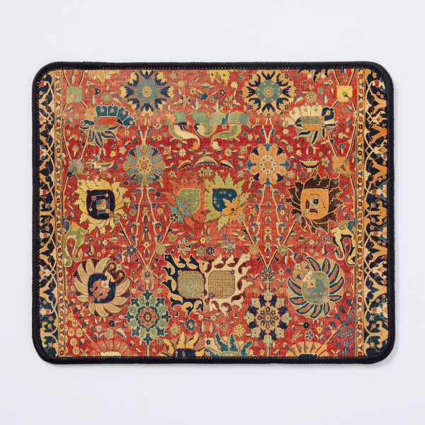 Item preview, 17th Century Isfahan or Kerman Persian Rug Print designed and sold by Vicky Brago-Mitchell®.