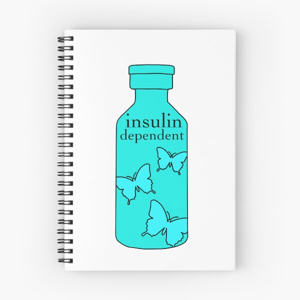Item preview, Insulin dependent blue butterfly bottle  designed and sold by Diabumblebee.
