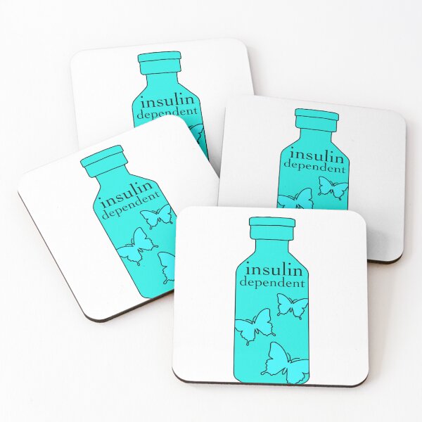 Item preview, Insulin dependent blue butterfly bottle  designed and sold by Diabumblebee.