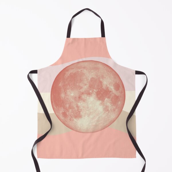 Item preview, orange moon on pastel colors background designed and sold by nisscreations.