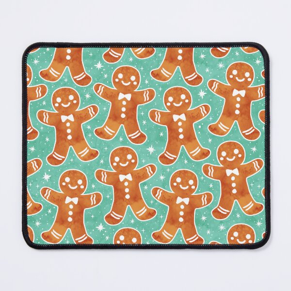 Item preview, Sweet Christmas Gingerbread Green designed and sold by Paisley Yazel.