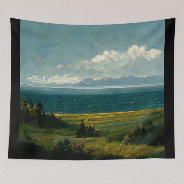 Item preview, Sea View Near Rocky Mountains designed and sold by john-ess.