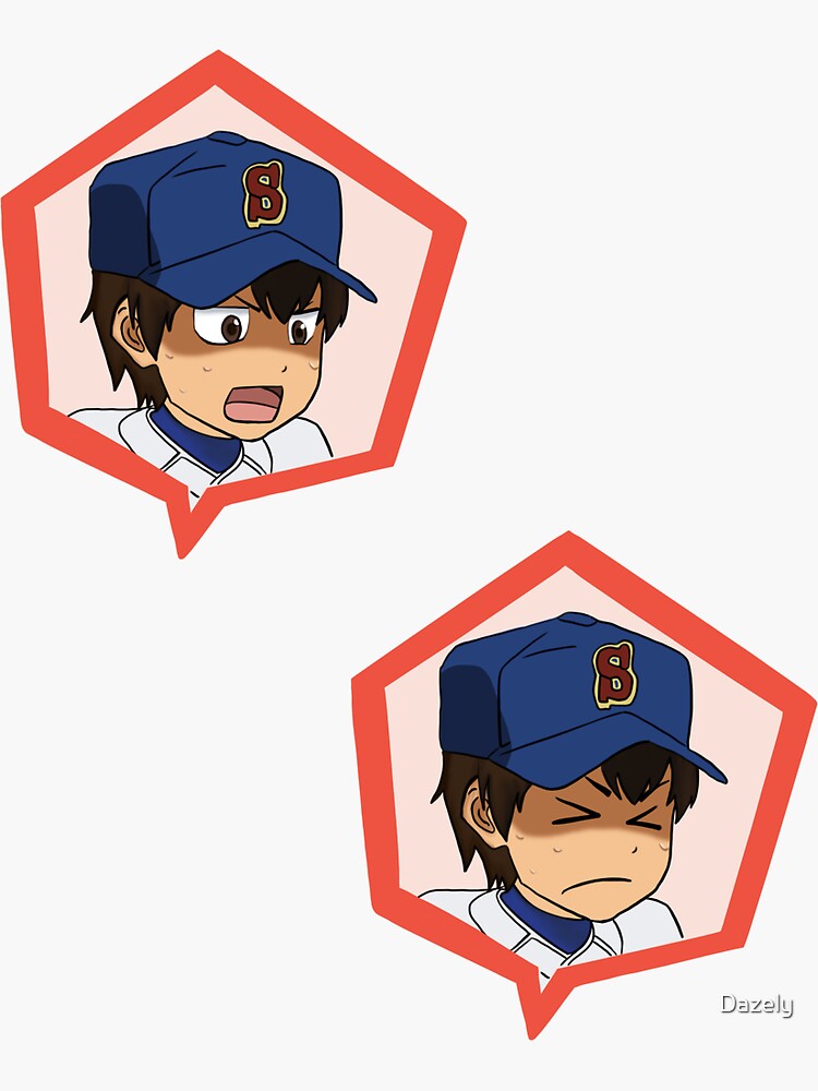 Cute chibi baseball pitcher' Sticker