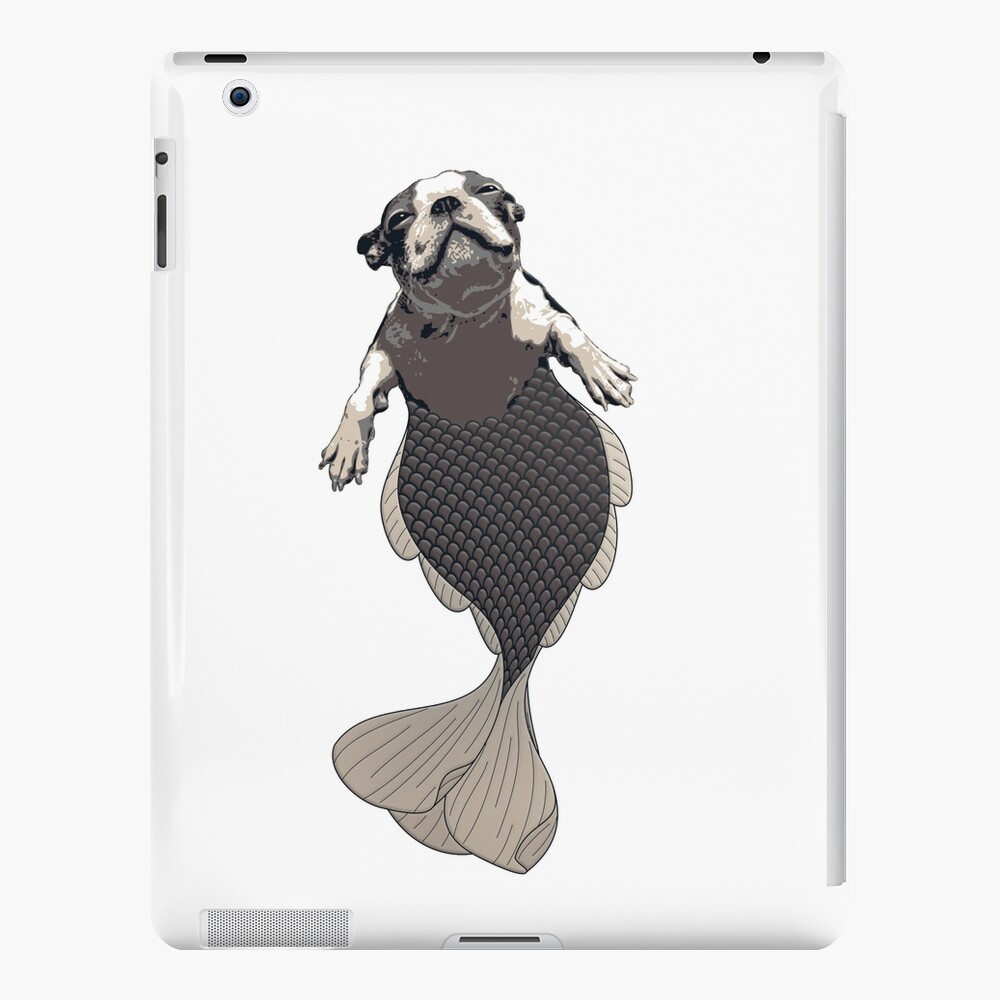 Blithe the Boston Terrier Merpup iPad Case & Skin