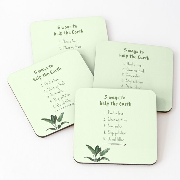 Item preview, five ways to help the earth educational poster designed and sold by jassnour.