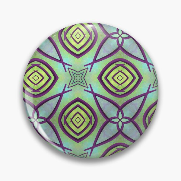 Item preview, Cool purple with yellow green background, unique hand drawn geometric repeating pattern - WelshDesigns designed and sold by welshdesigns.