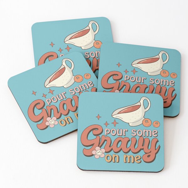 Item preview, Pour Some Gravy on Me, Funny Retro Vintage Thanksgiving Groovy designed and sold by andieartco.