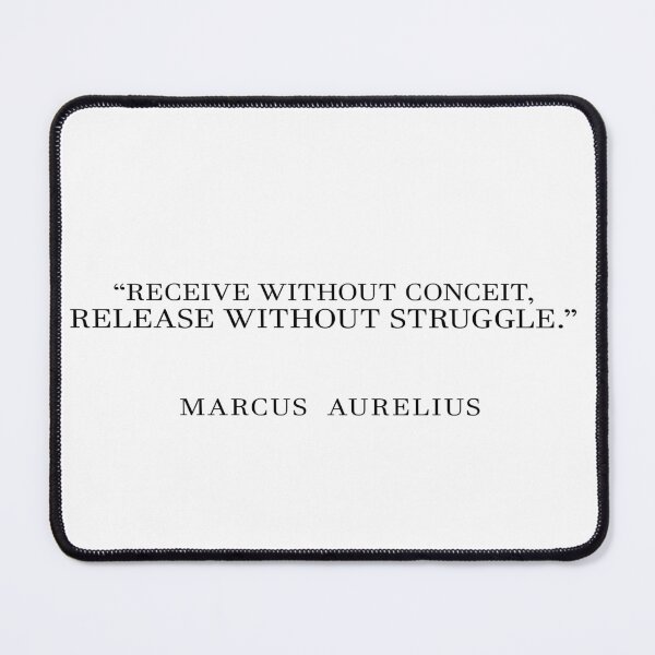 Item preview, Marcus Aurelius Recive and Conceit Quote Typography designed and sold by V0IDRACE.