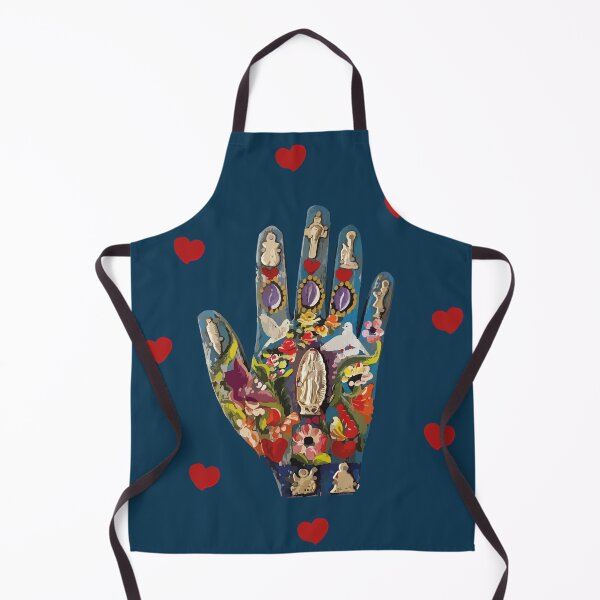 Item preview, Milagritos mexican colorful ornamental hand exvoto traditional sacred heart boho chic decoration designed and sold by T-Mex.