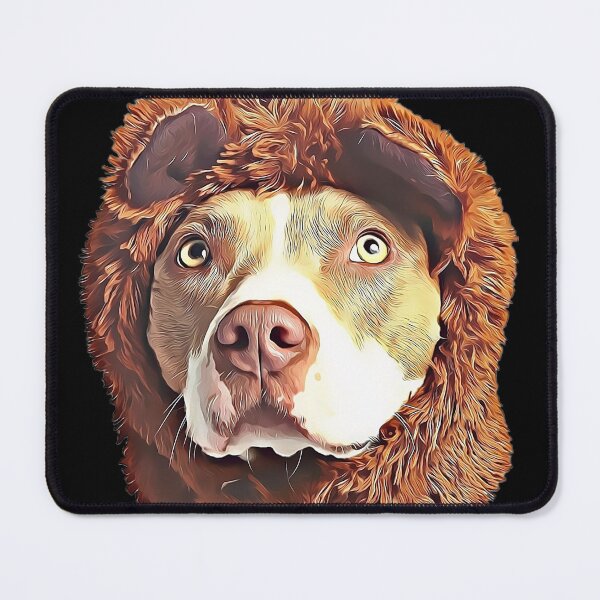 Item preview, Dog With Brown Faux Fur Headband designed and sold by Palteeshop.
