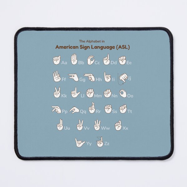 Item preview,  the alphabet in americam sign language asl educational poster designed and sold by jassnour.