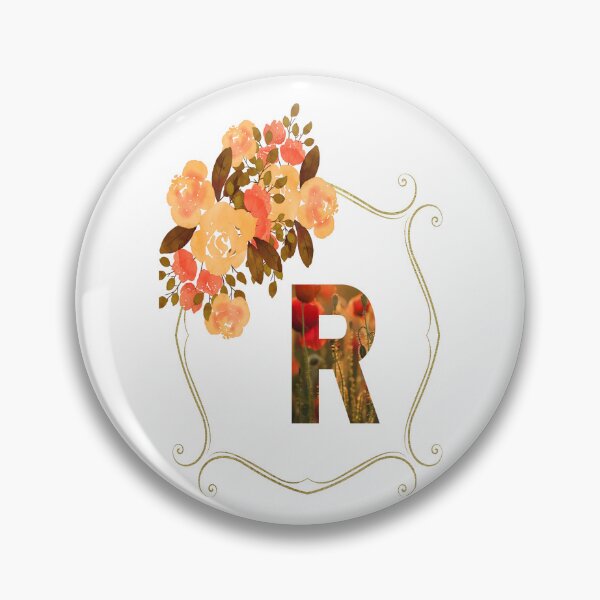 Item preview, Initial R Flowers Design, Monogram with Flowers, Initial Gifts for Her- designed and sold by bartdesigner.