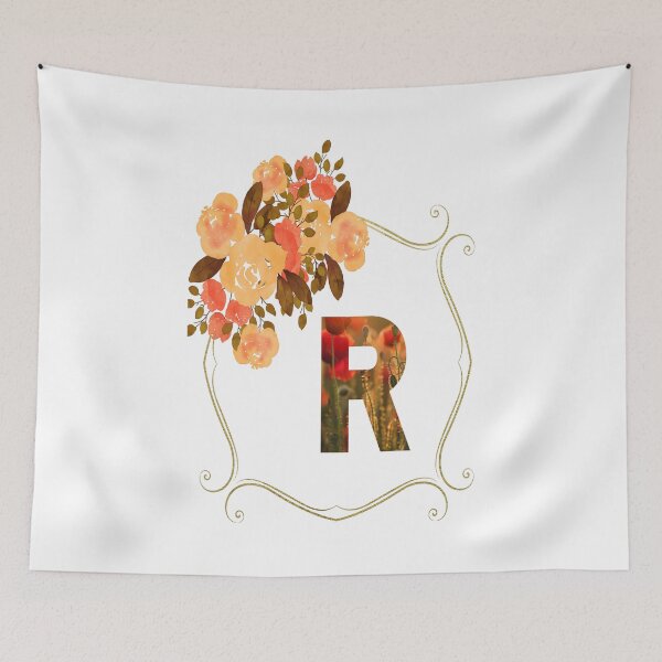 Item preview, Initial R Flowers Design, Monogram with Flowers, Initial Gifts for Her- designed and sold by bartdesigner.