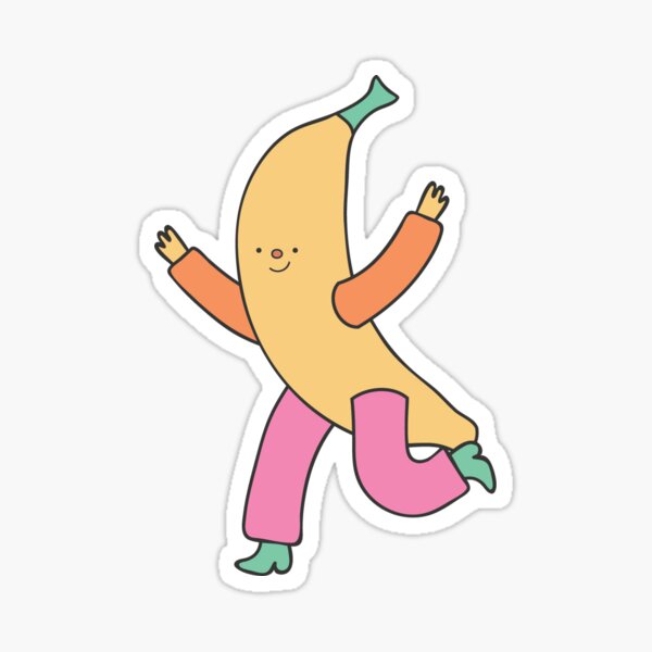 "Dancing Banana" Sticker for Sale by longa3 Redbubble