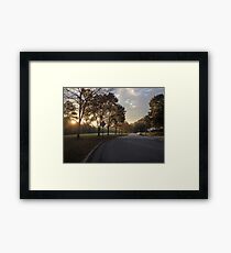 Suburban Sunrise Framed Print