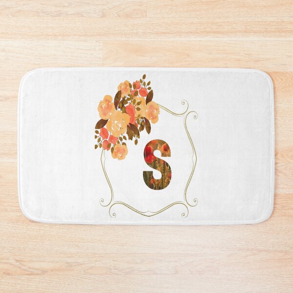 Item preview, Initial S Flowers Design, Monogram with Flowers, Initial Gifts for Her- designed and sold by bartdesigner.