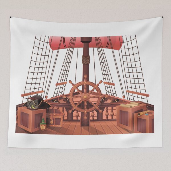 Item preview, Boat with sails on the high seas designed and sold by klimov0101.